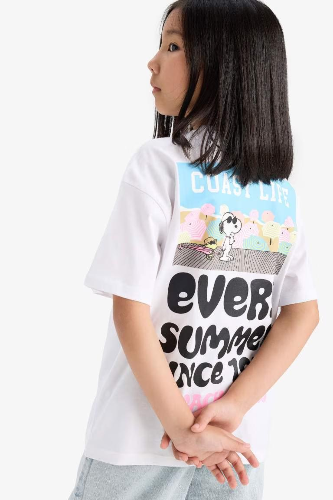 Resim Defacto Kız Çocuk Kısa Kol T-shirt E6551A8/WT34