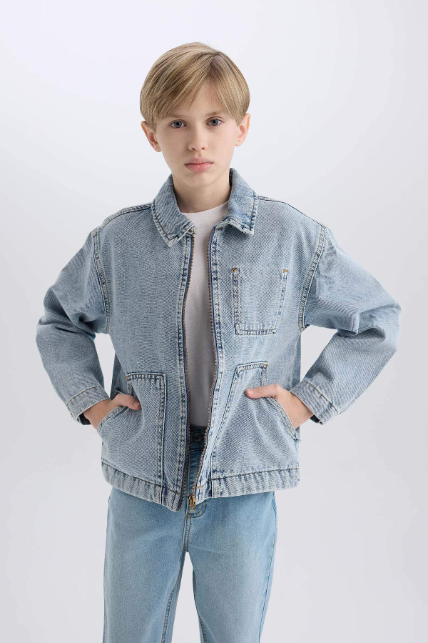 Resim Defacto Erkek Çocuk  Jean Ceket D6588A8/NM28