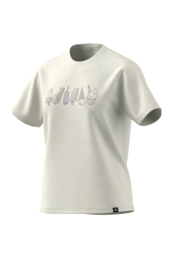 Resim Adidas W L Food Tee Ow Kadın T-shirt JN8271