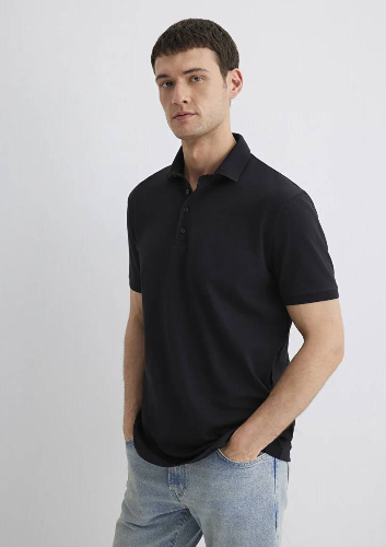 Resim Mavi Regular Erkek  T-shirt M0612011-900