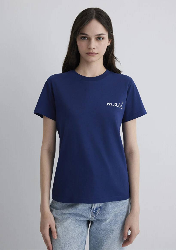 Resim Mavi Semi Slim Kadın  T-shirt M1612962-70722