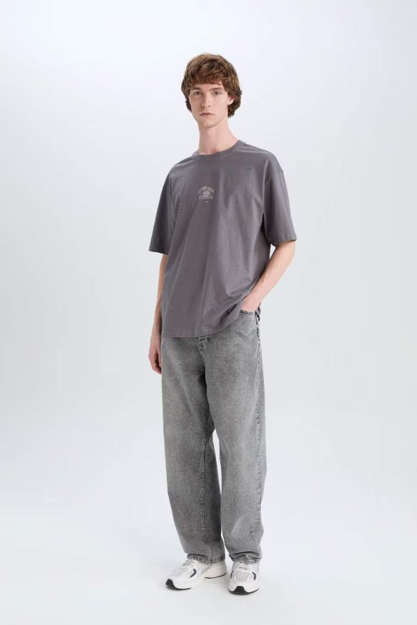 Resim Defacto Erkek T-shirt E4541AX/GR357