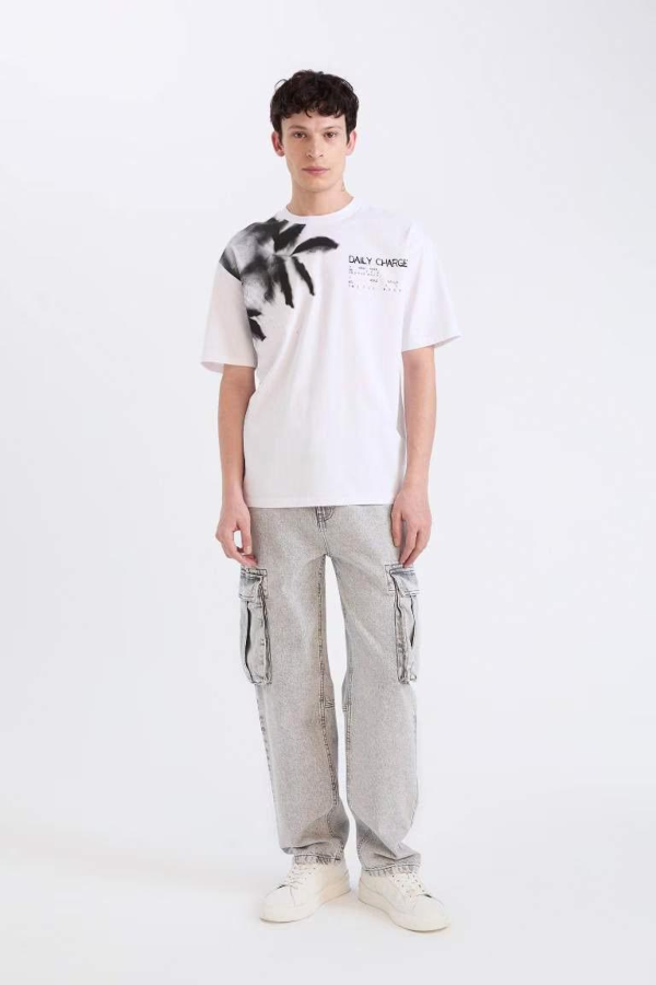 Resim Defacto Erkek  T-shirt D5582AXWT34