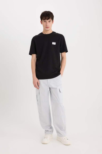 Resim Defacto Erkek  T-shirt D5516AX/BK81