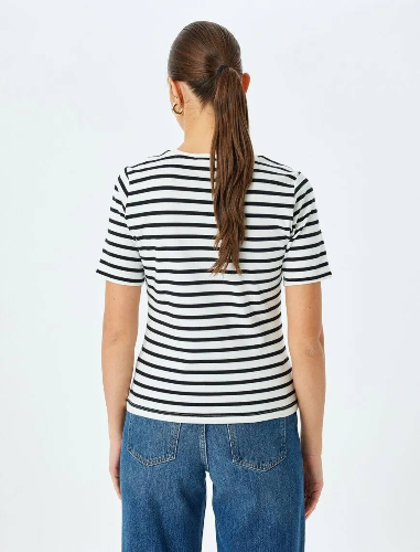 Resim Koton Kadın T-shirt 5SAK50040EK