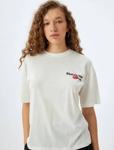 Resim Koton Kadın T-shirt 5SAL10124IK
