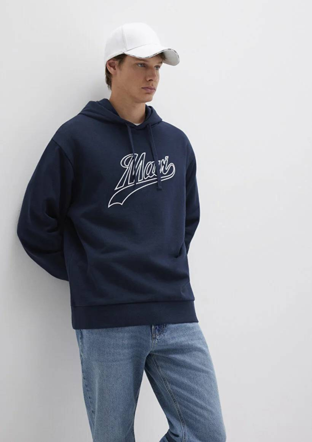 Resim Mavi Logo Erkek Sweat M0S10469-70490