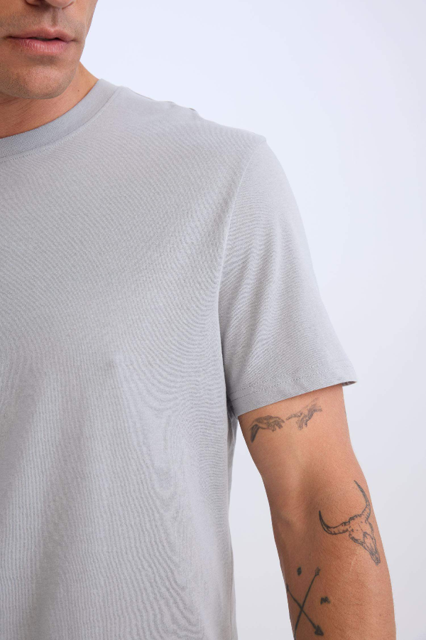 Resim Defacto Erkek  T-shirt V7699AZ/GR88
