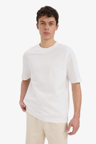 Resim Defacto Erkek T-shirt D3673AX/WT32