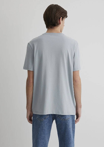 Resim Mavi Regular Erkek  T-shirt M0612686-70093