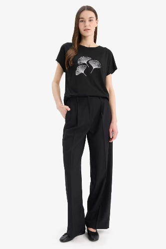 Resim Defacto Kadın T-shirt D8927AX/BK81