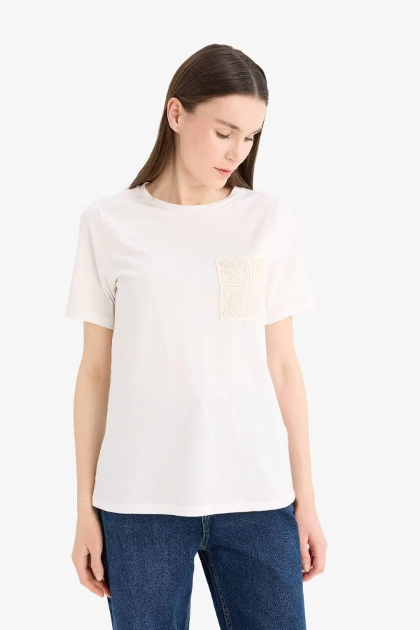 Resim Defacto Kadın T-shirt F1152AX/ER105