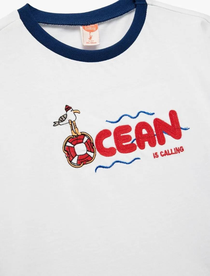 Resim Koton Erkek Bebek T-shirt 5SMB10300TK