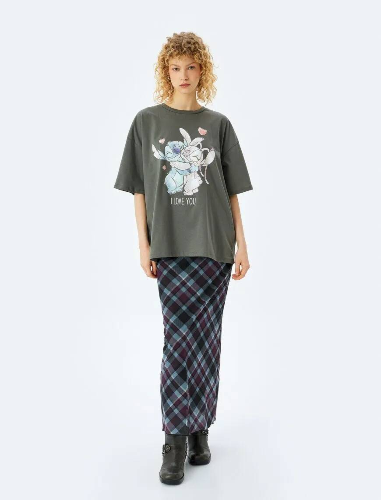 Resim Koton Kadın T-shirt 5SAL10413IK