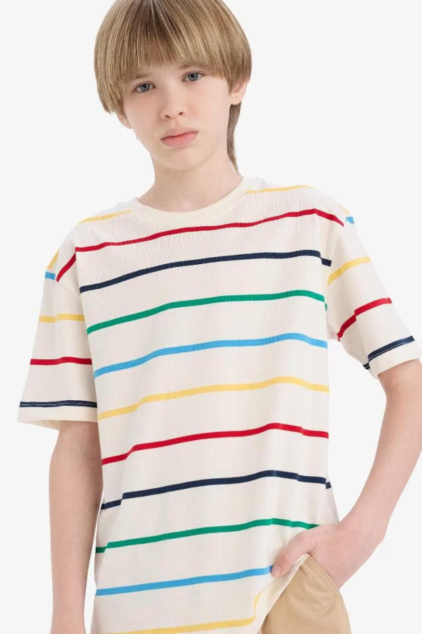 Resim Defacto Erkek Çocuk Kısa Kol T-shirt D7866A8/ER105