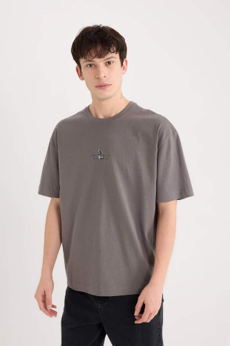 Resim Defacto Erkek  T-shirt D9343AXGR206