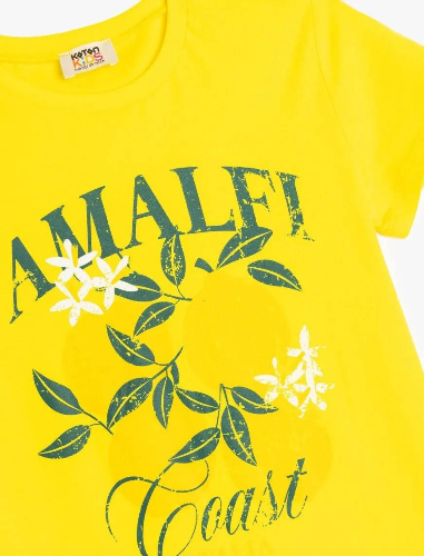 Resim Koton Kız Çocuk Kısa Kol T-shirt 5SKG10271AK