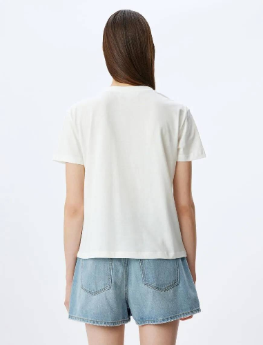 Resim Koton Kadın T-shirt 5SAL10032IK