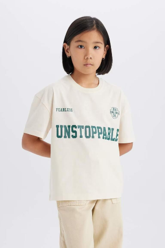 Resim Defacto Kız Çocuk  T-shirt D8538A8ER233