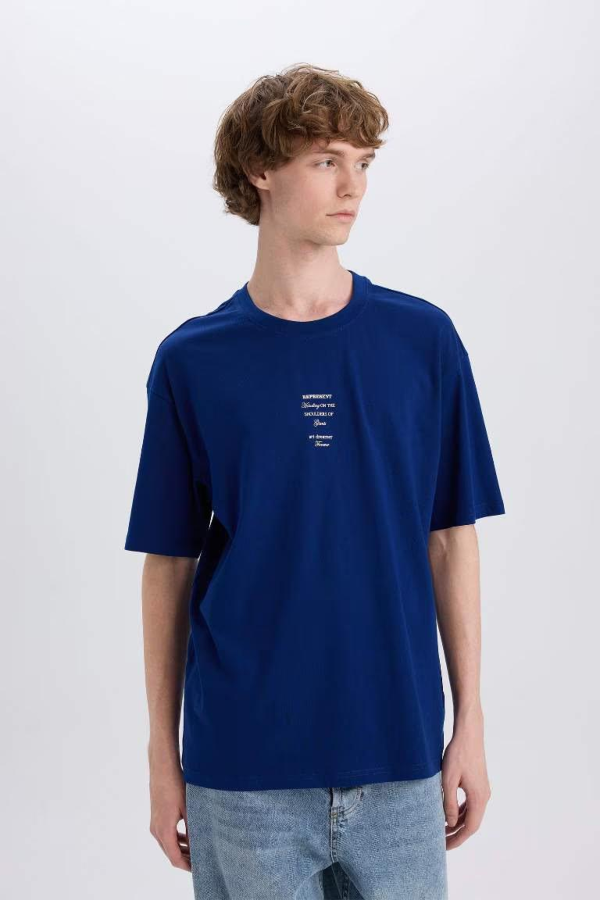 Resim Defacto Erkek T-shirt E4540AX/BE315