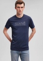 Resim Mavi Erkek T-shirt