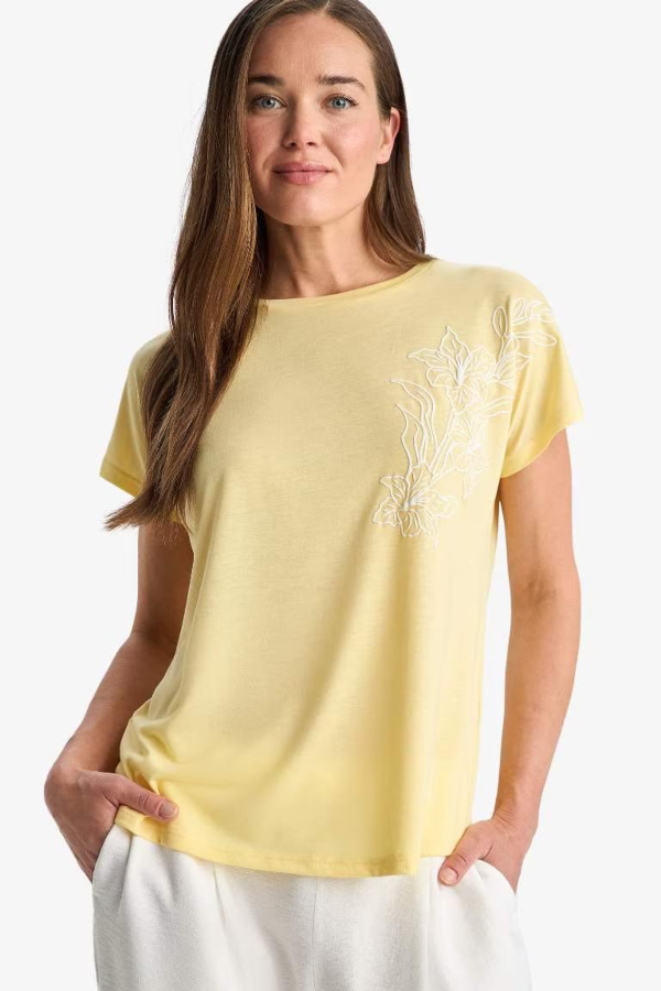 Resim Defacto Kadın T-shirt F2775AX/YL115
