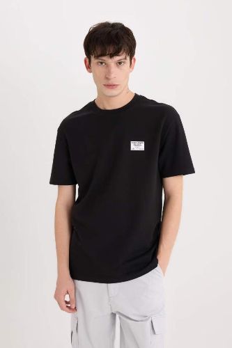 Resim Defacto Erkek  T-shirt D5516AX/BK81