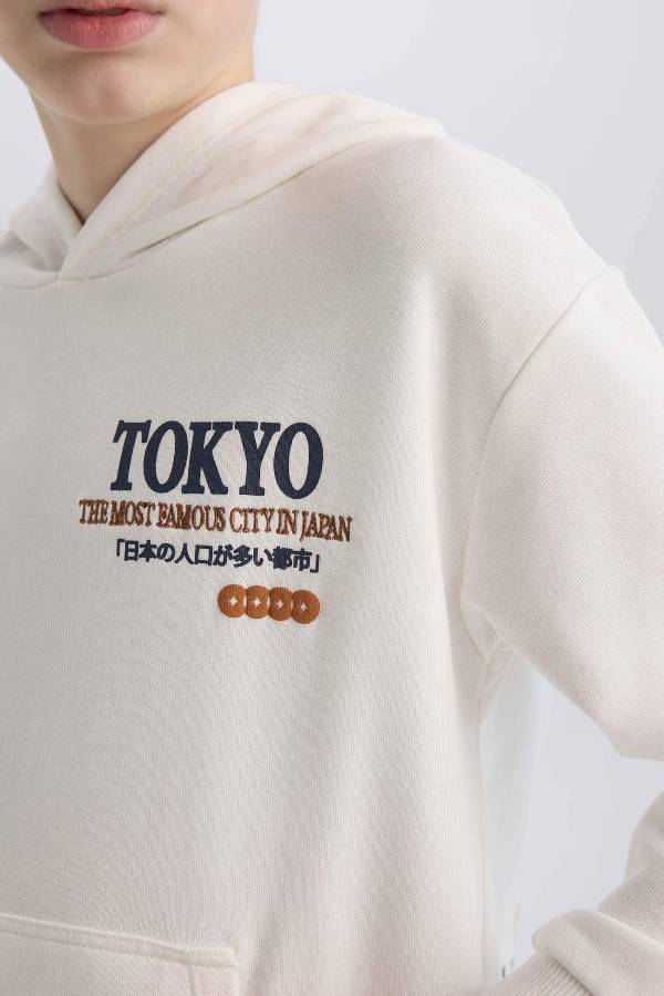 Resim Defacto Erkek Çocuk Uzun Kol T-shirt F5092A8/WT32