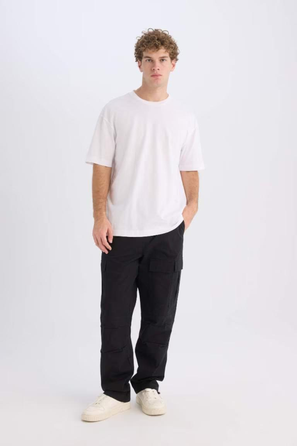Resim Defacto Erkek  T-shirt D6070AXWT34