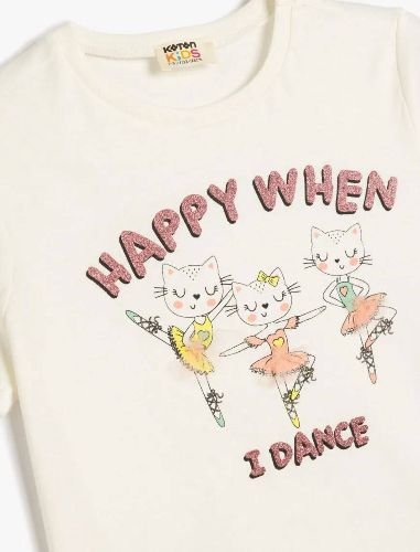 Resim Koton Kız Çocuk T-shirt 5SKG10023AK