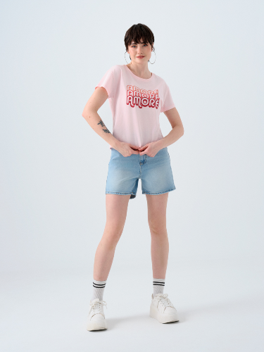 Resim Loft Kadın Regular Fit T-Shirt Lf2038918