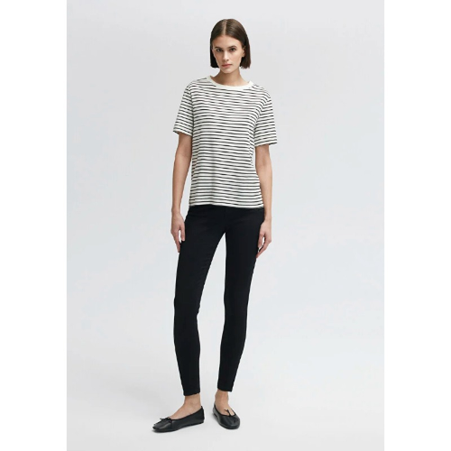 Resim Mavi Bisiklet Yaka Kadın T-Shirt M1611653-85143
