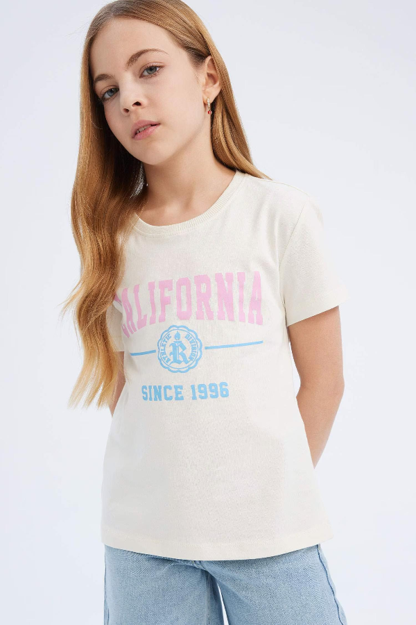 Resim Defacto Kız Çocuk Kısa Kol T-shirt D8541A8/ER85
