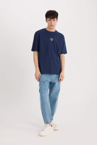 Resim Defacto Erkek  T-shirt E0331AXNV147