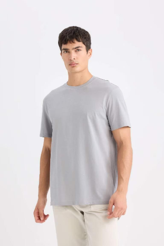 Resim Defacto Erkek  T-shirt V7699AZ/GR89