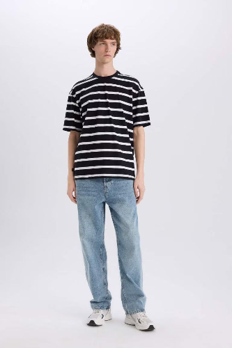 Resim Defacto Erkek  T-shirt E1160AXBK81