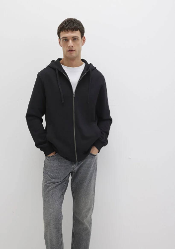 Resim Mavi Kapüşonlu Full Erkek Sweat M0S10423-900