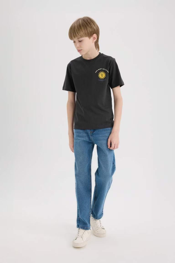 Resim Defacto Erkek Çocuk Kısa Kol T-shirt E0165A8AR208