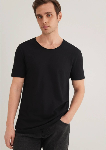 Resim Mavi  Erkek T-Shirt M064019-20933