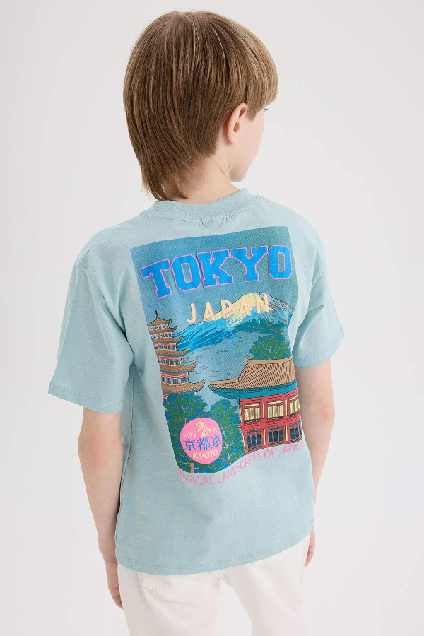Resim Defacto Erkek Çocuk Kısa Kol T-shirt E5080A8GN1268