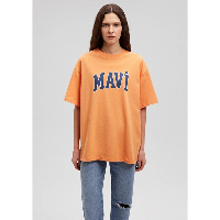 Resim Mavi Mavi Baskılı Kadın T-Shirt M1600843-71407