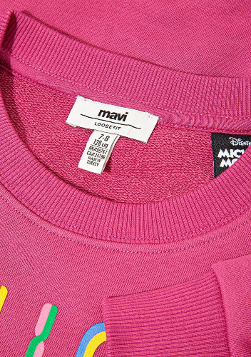 Resim Mavi Mickey Baskılı Kız Çocuk Sweat M7S10142-71085