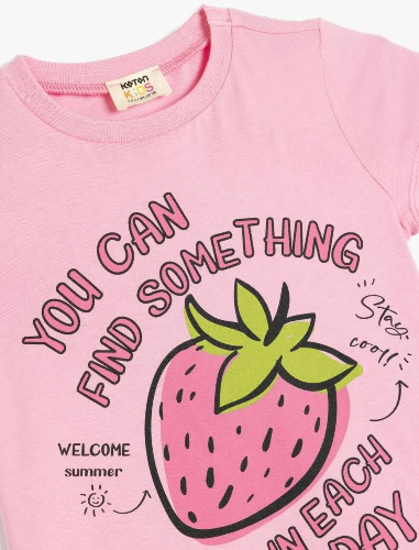 Resim Koton Kız Çocuk T-shirt 5SKG10072AK