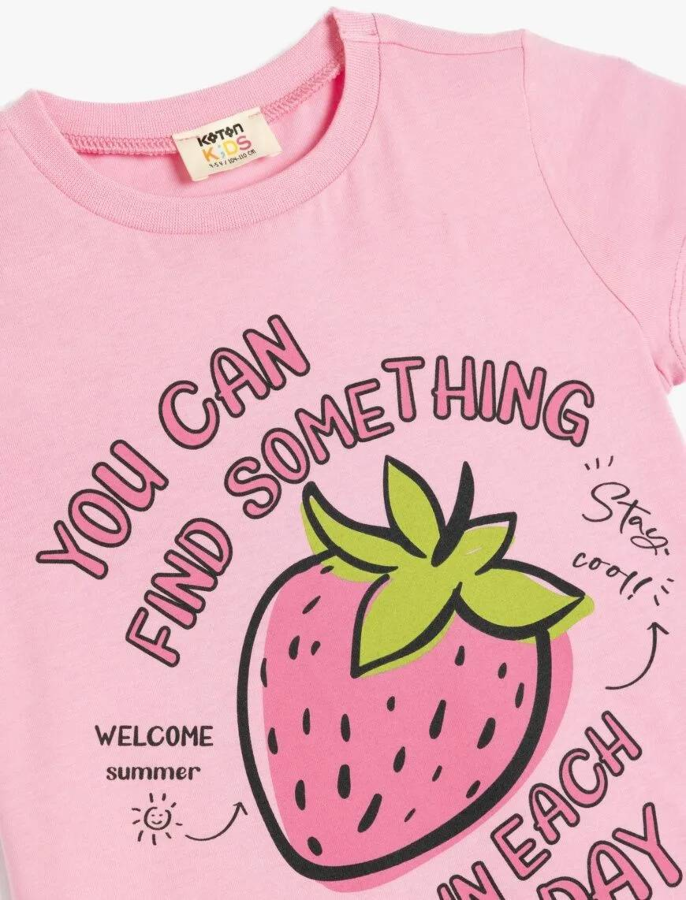 Resim Koton Kız Çocuk T-shirt 5SKG10072AK