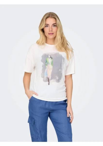 Resim Only Onlvıta Lıfe SS Summer Top Box Jrs Kadın T-shirt 15349876
