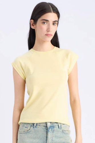 Resim Defacto Kadın T-shirt C7334AX/YL83