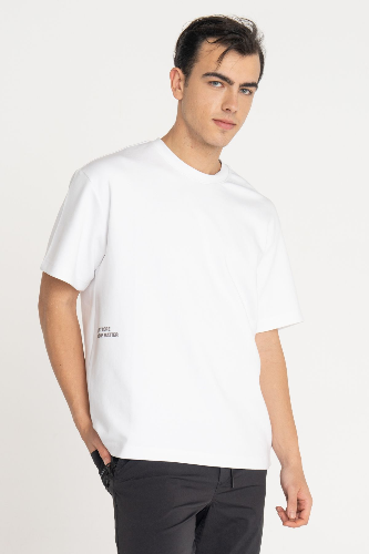 Resim Jack & Jones Jcokınetıc Small Prınt Tee Ss Crew Ln Erkek T-shirt 12265429