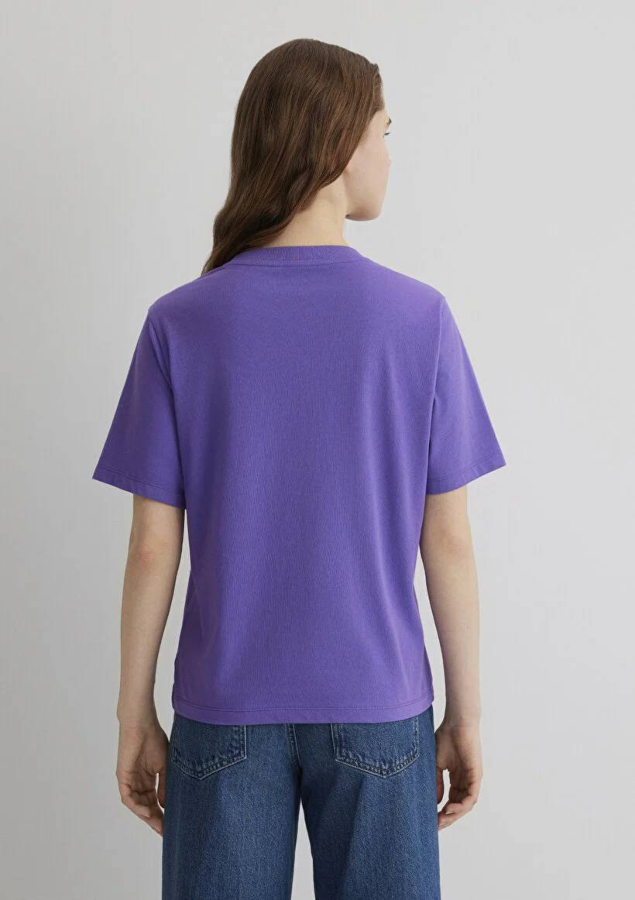 Resim Mavi Regular Kadın  T-shirt M1613164-85888