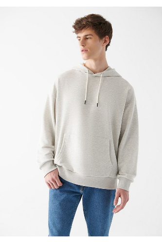 Resim Mavi Baskılı Erkek Sweat M0S10389-82498