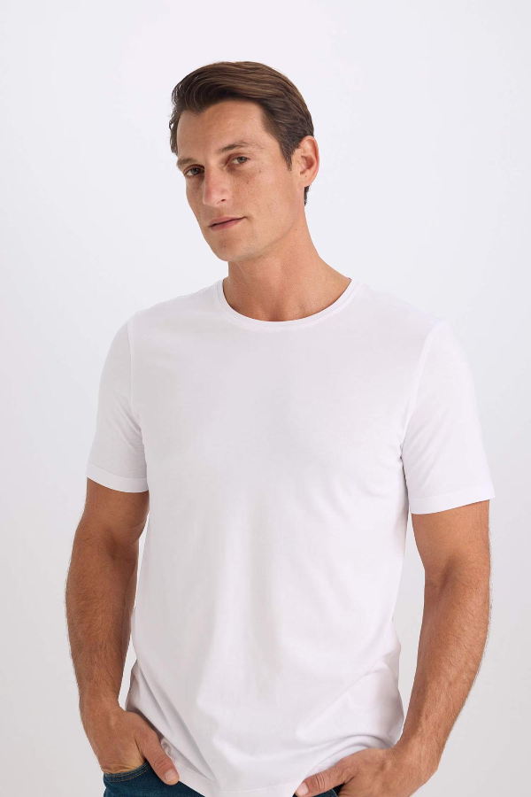 Resim Defacto Erkek  T-shirt M6606AZ/WT34
